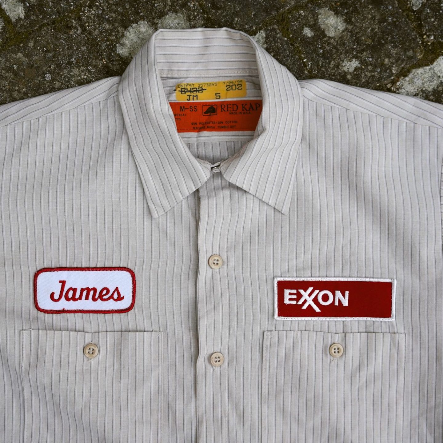 chemise de pompiste américain vintage exxon