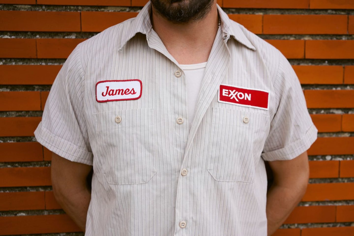 chemise de pompiste vintage us style gas station shirt