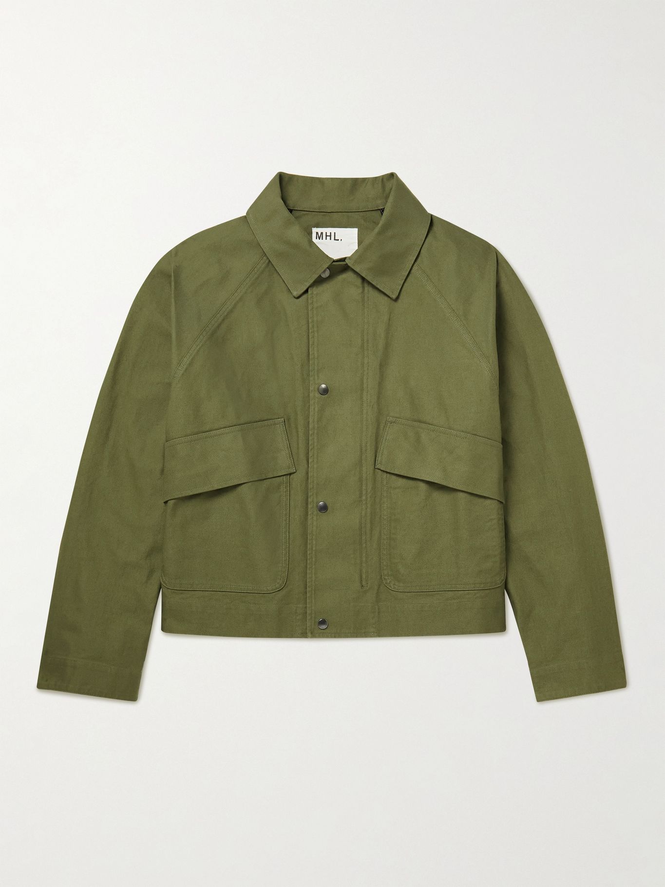 MHL cotton drill croped jacket green