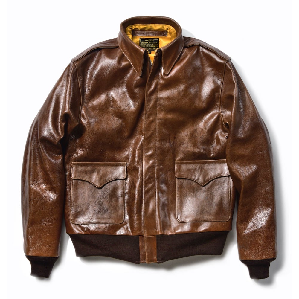 the real mc coys a2 leather jacket kakishibu natural dye teintures naturelles