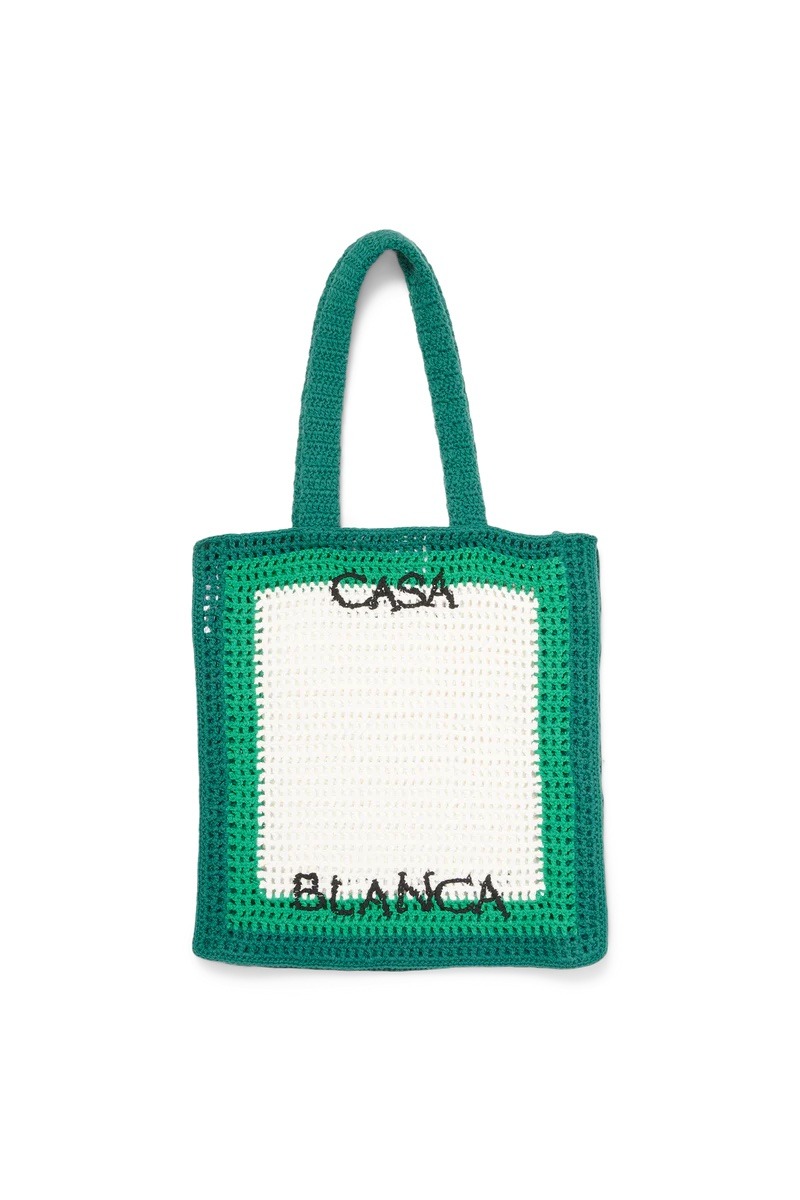 casablanca tennis crochet tote homme ss23 collection