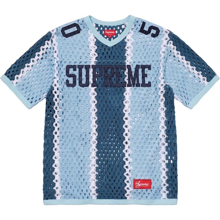 Supreme crochet football jersey
