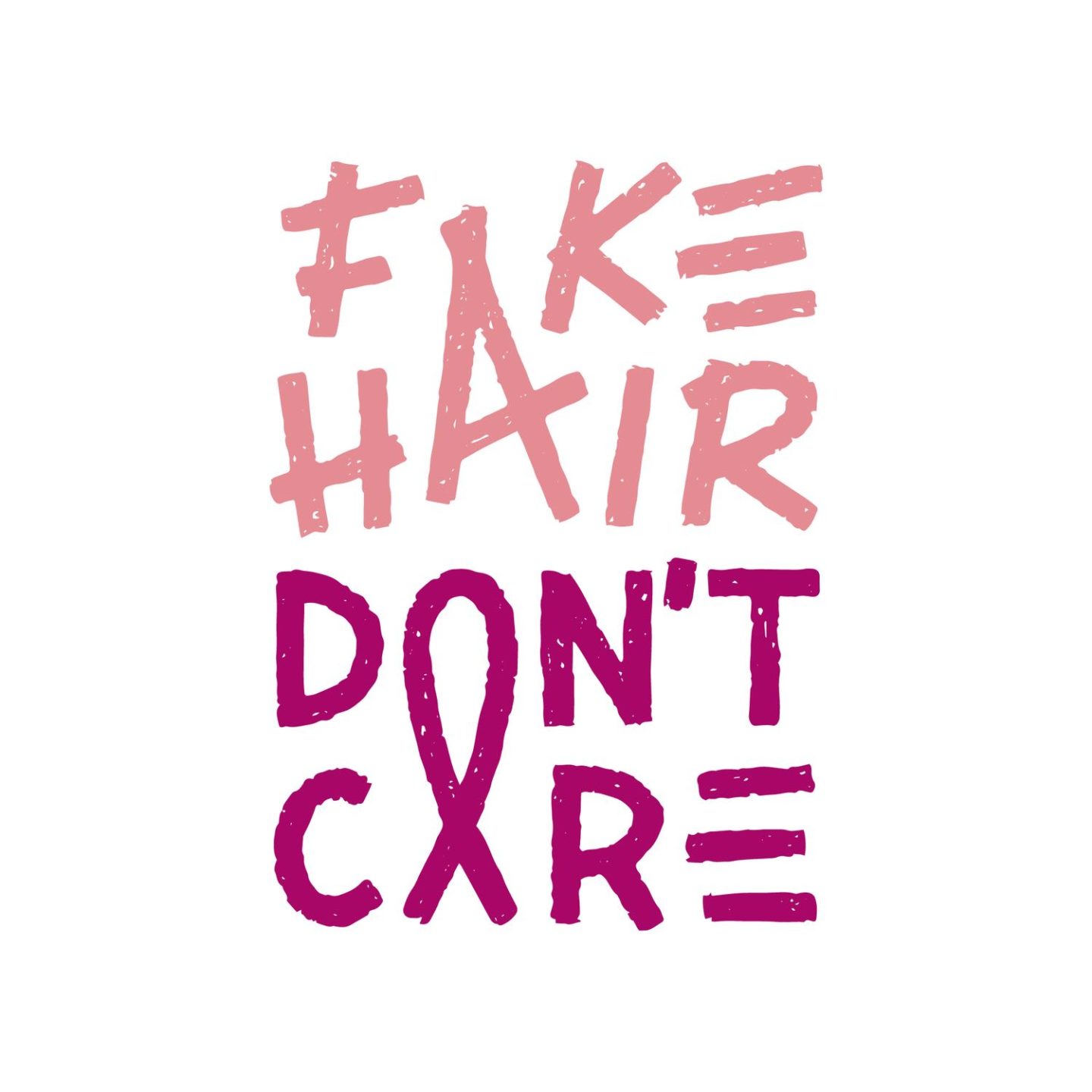 fake hair don't care logo