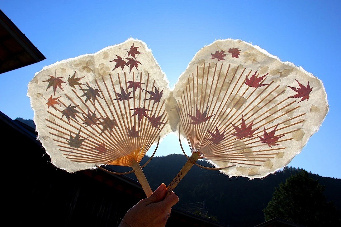 Éventail japonais traditionnel uchiwa japanese paper fan washi