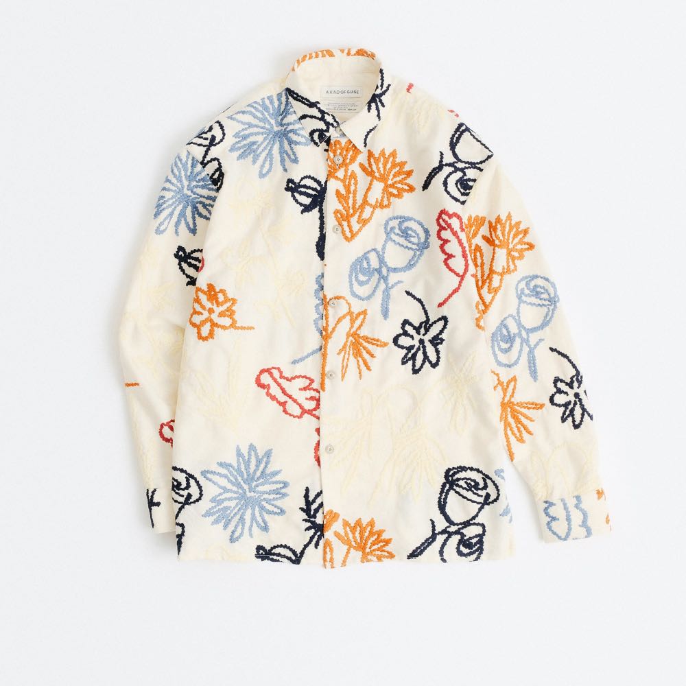 A kind of guise Pino shirt blooming embroidery marque brand akog