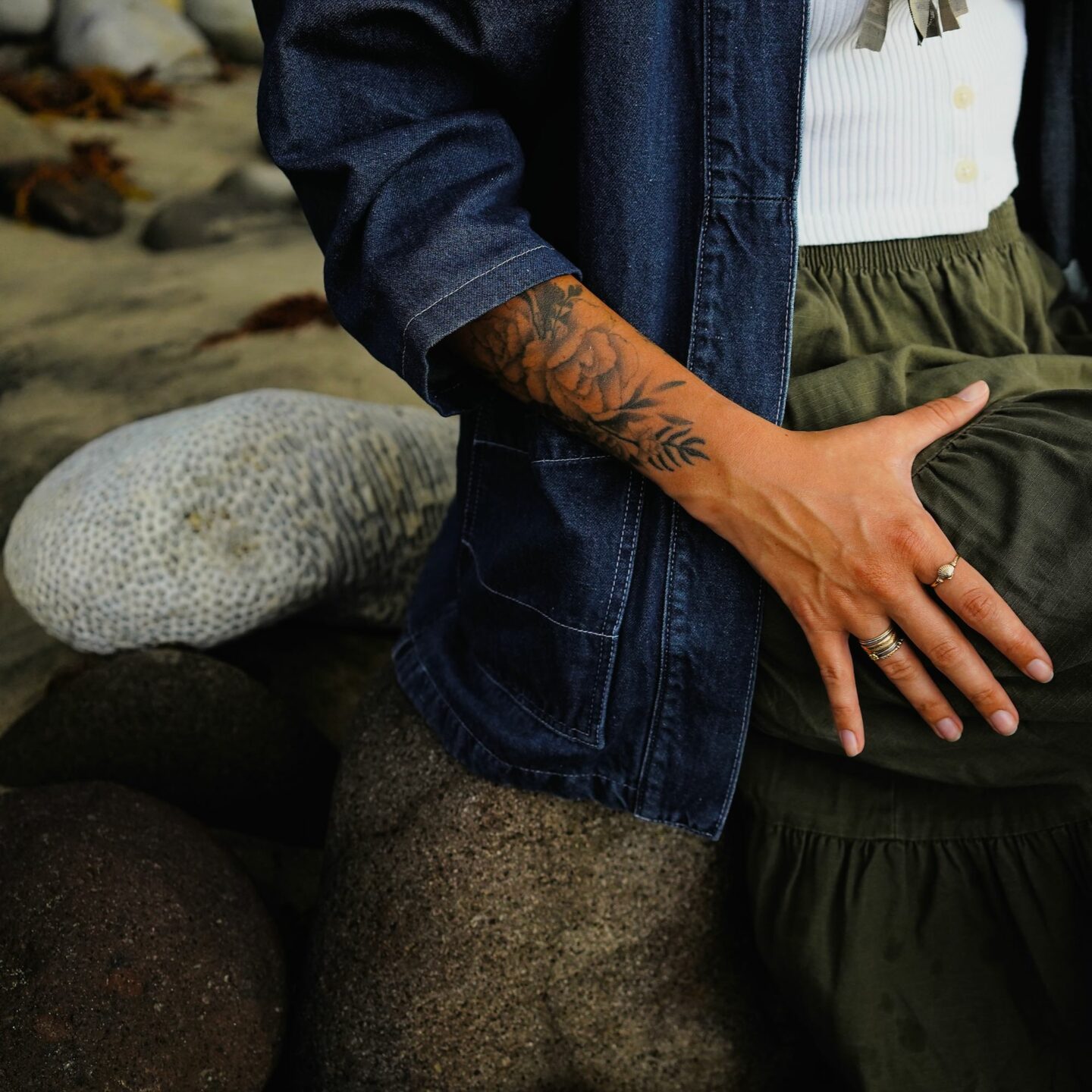 veste noragi borali en coton et lin pour femme