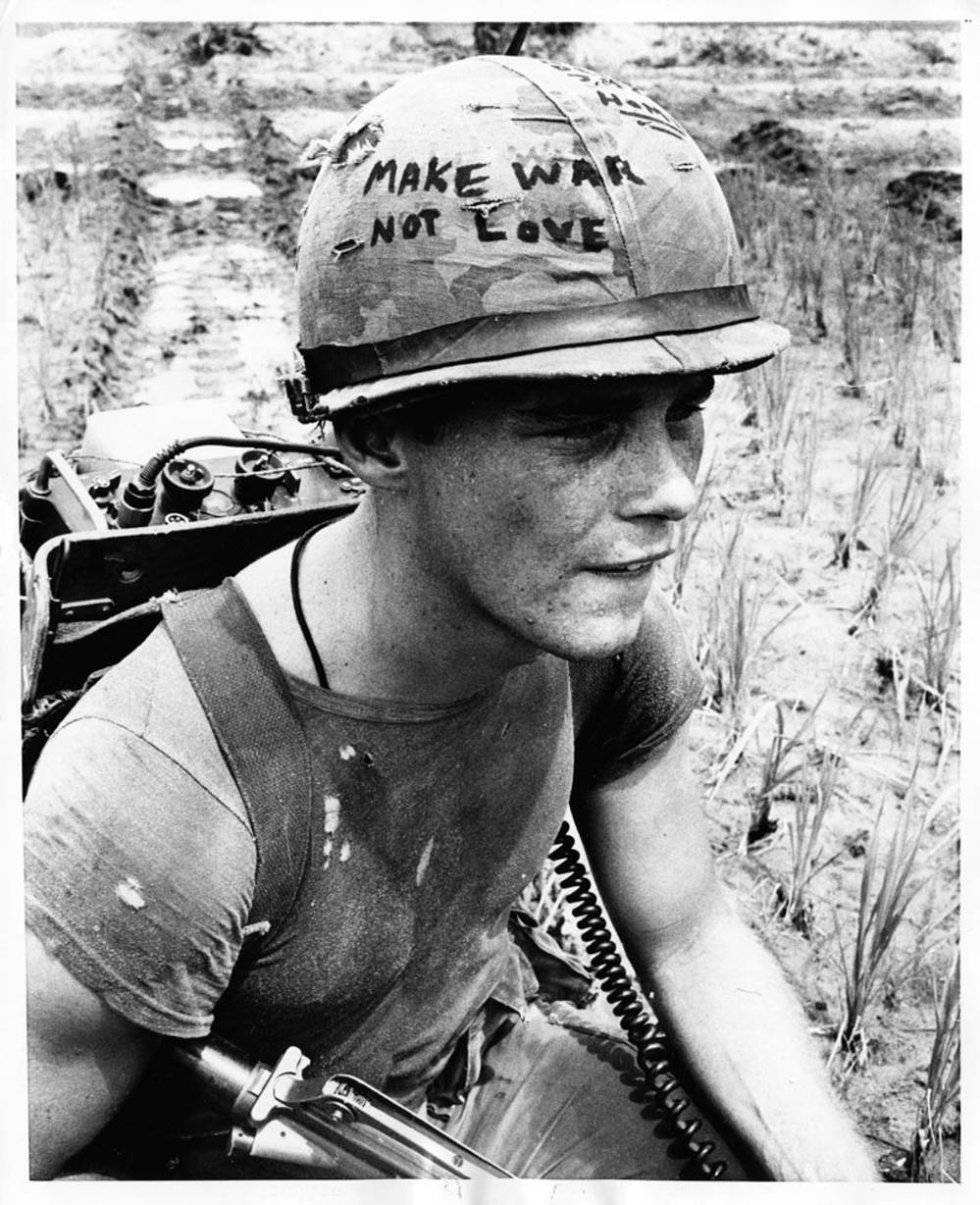 make war not love photo vietnam