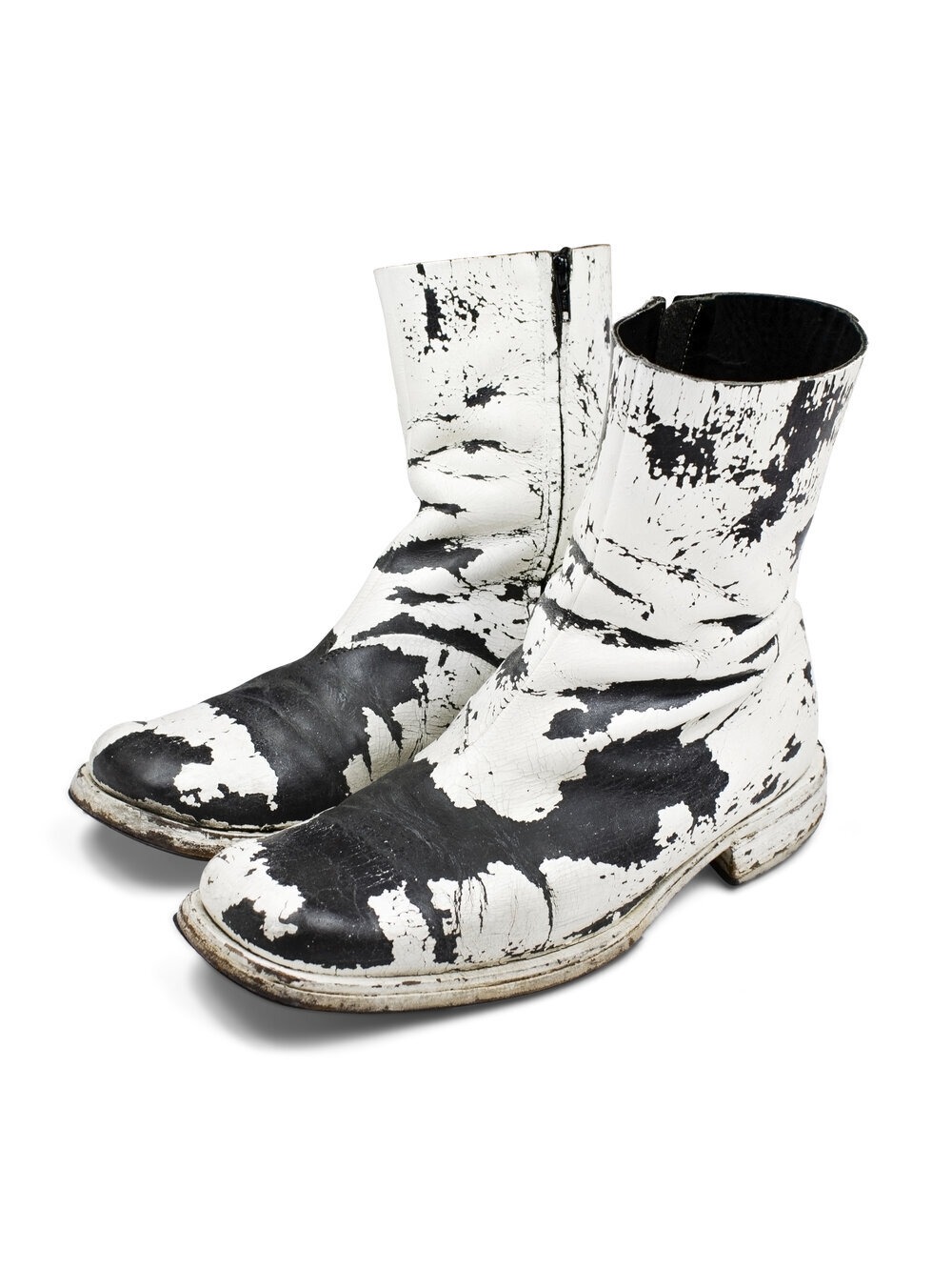 Margiela painted square toe boots Our Legacy Camion inspiration