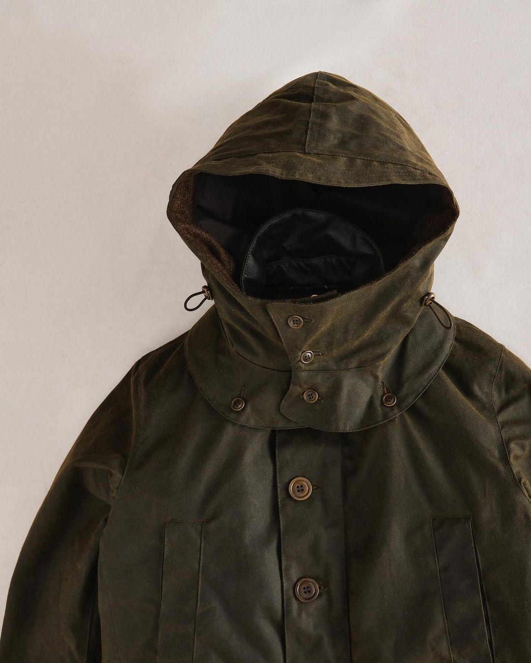 Barbour x TOKITO collection lookbook FW24 Jacket hood