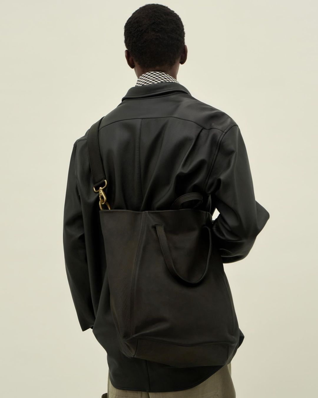 Cale marque brand leather jacket