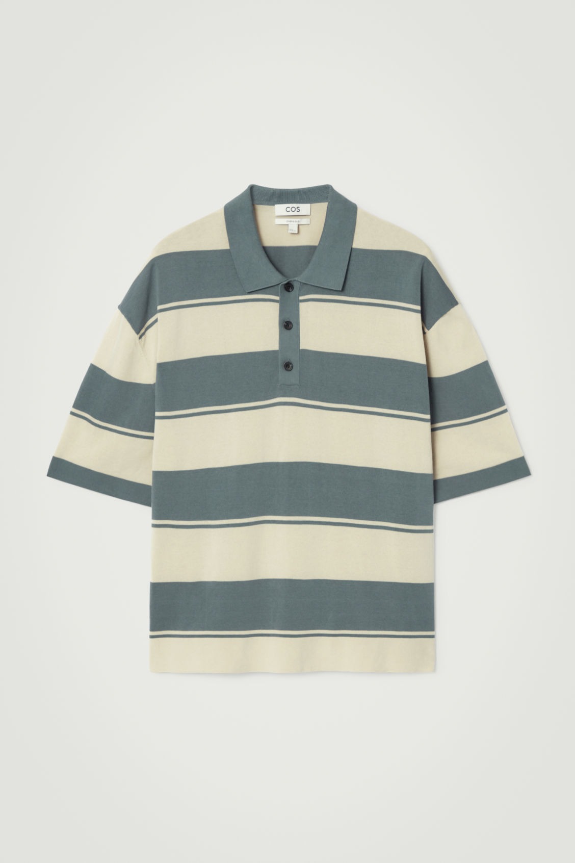 Polo cos homme oversize rayures