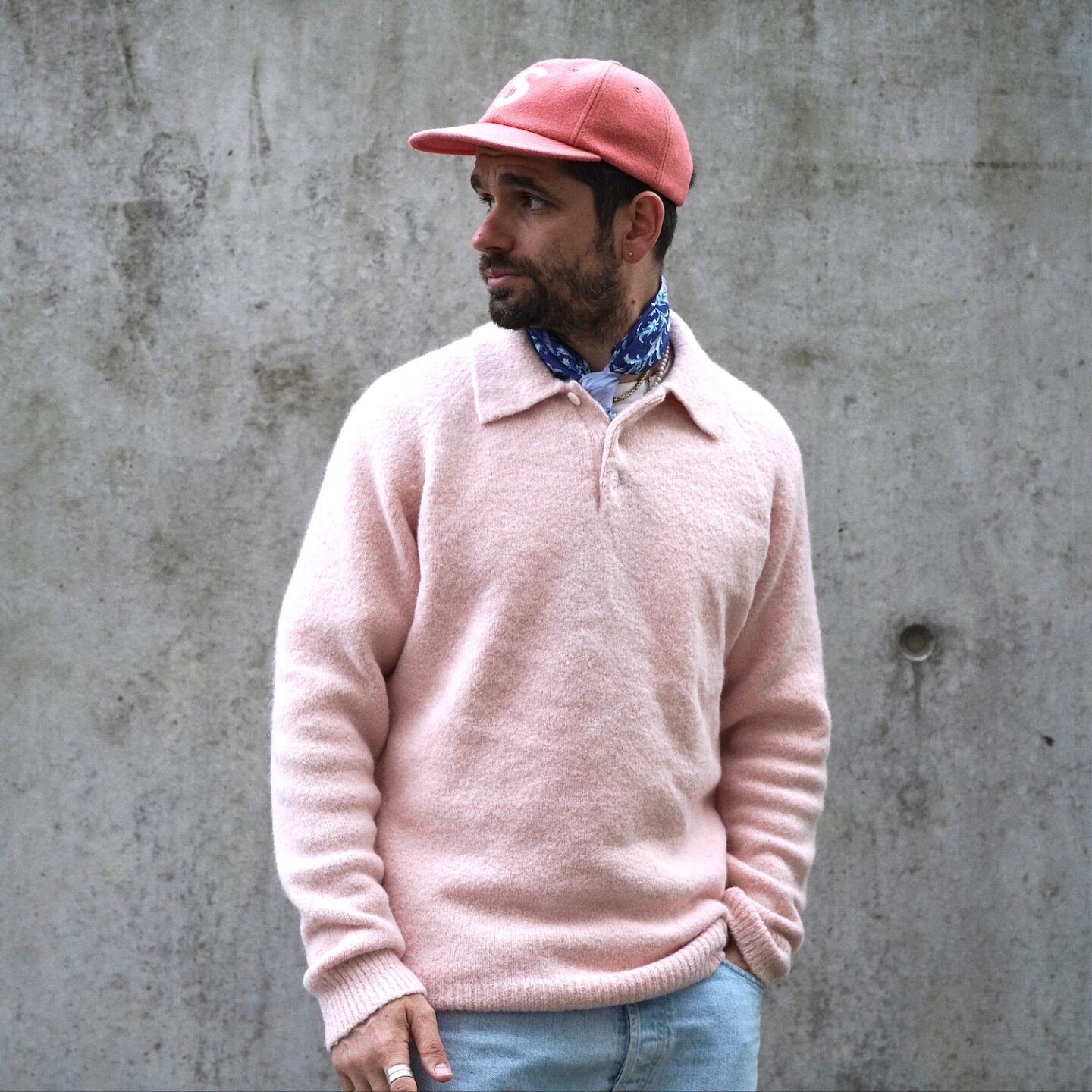 pull en laine de baby alpaga rose de la marque Octobre éditions modèle rubio
