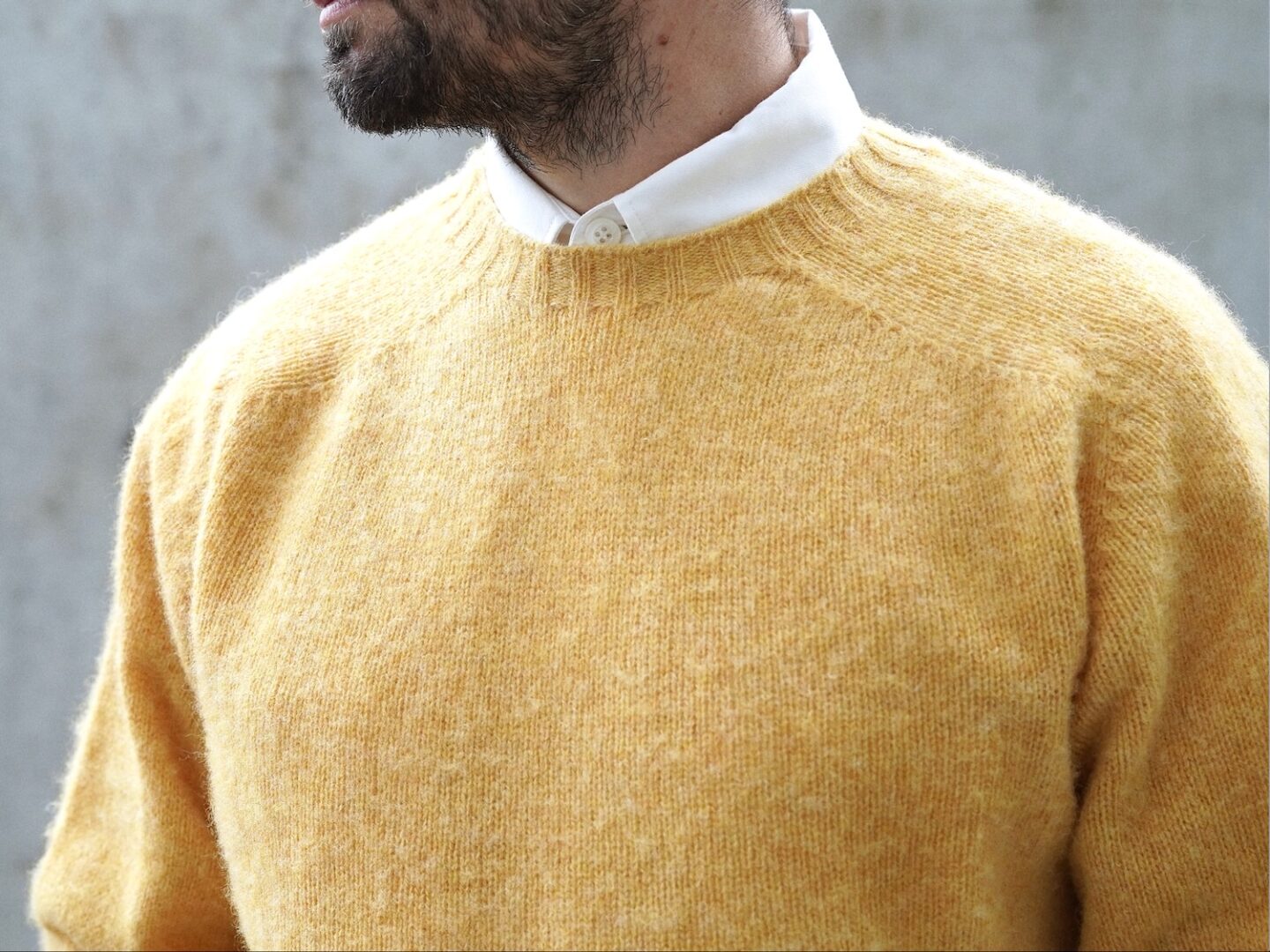 pull shetland jaune octobre éditions