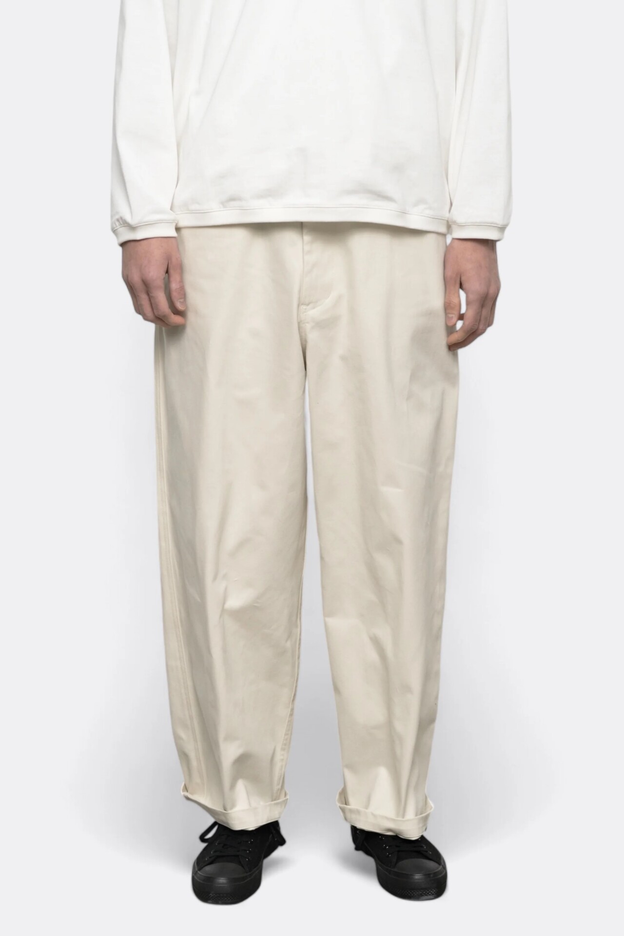 Still by hand marque wide pants cream