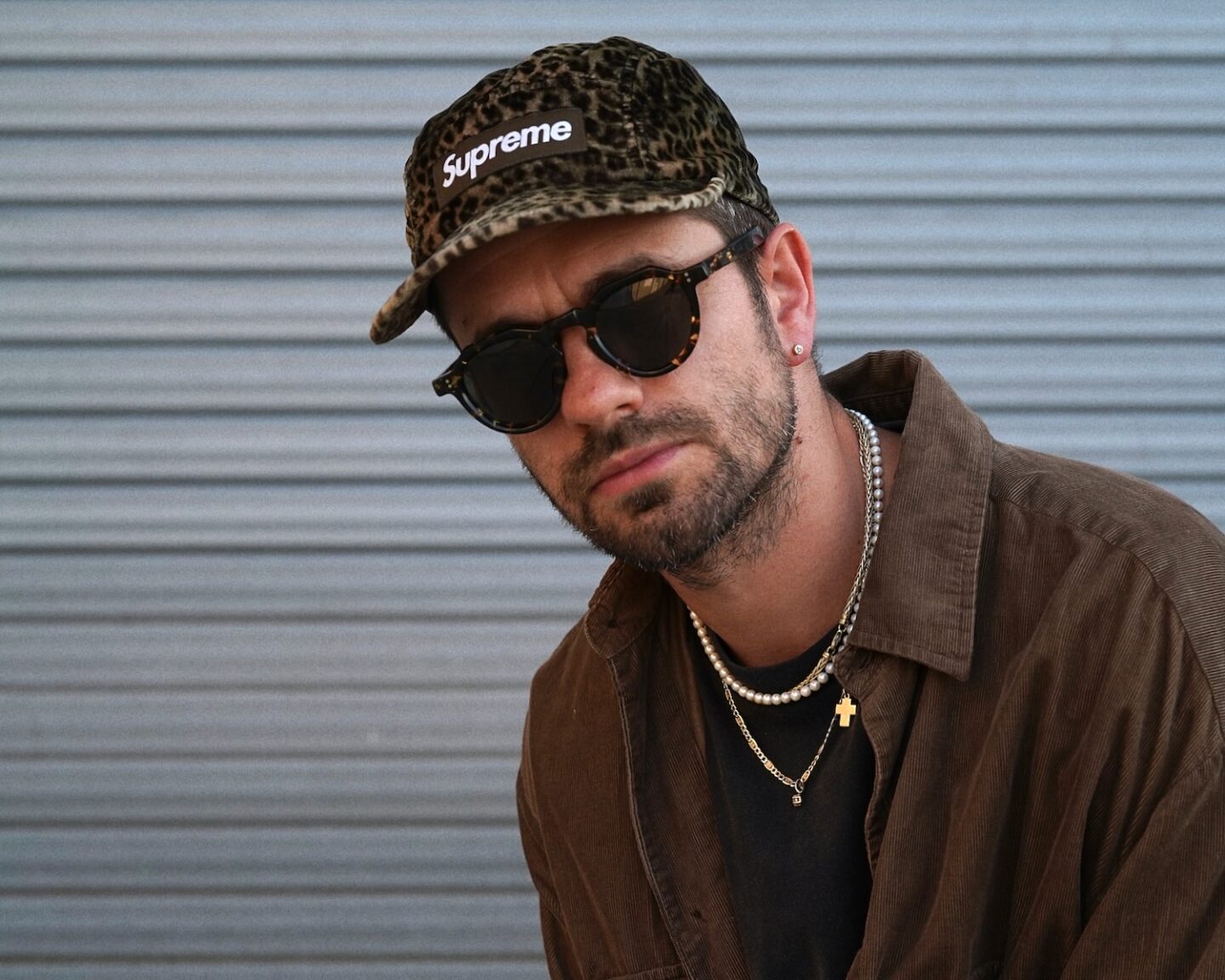 supreme leopard velvet camp cap SS24 & arpenteur sunglasses