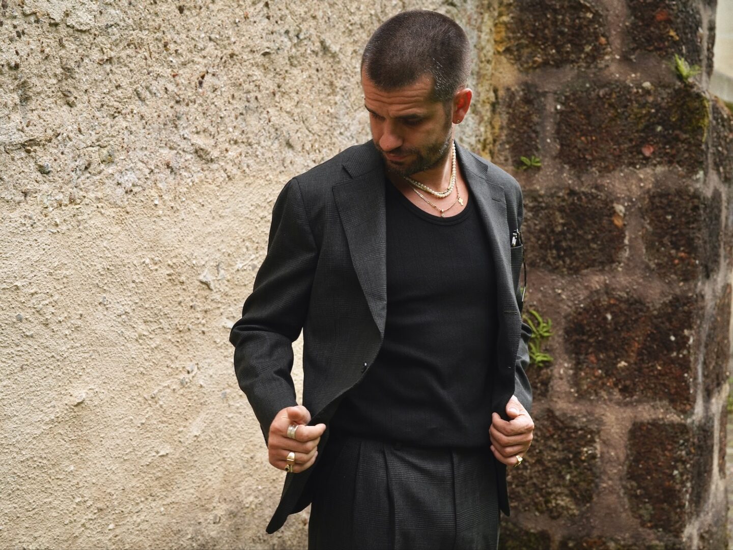costume sur mesure les francs tireurs en tissu loro piana