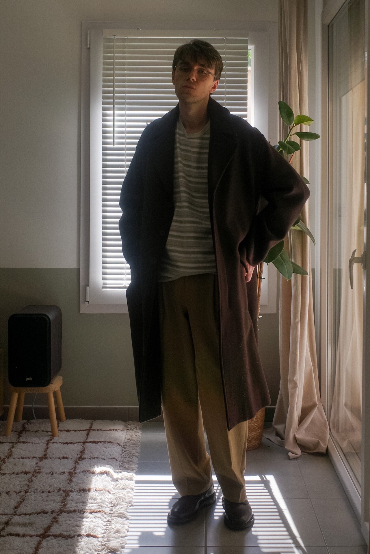 Marinière homme polyploid longsleeve B Auralee finx chino Tricker's Woodstock Espresso Manteau Studio Nicholson