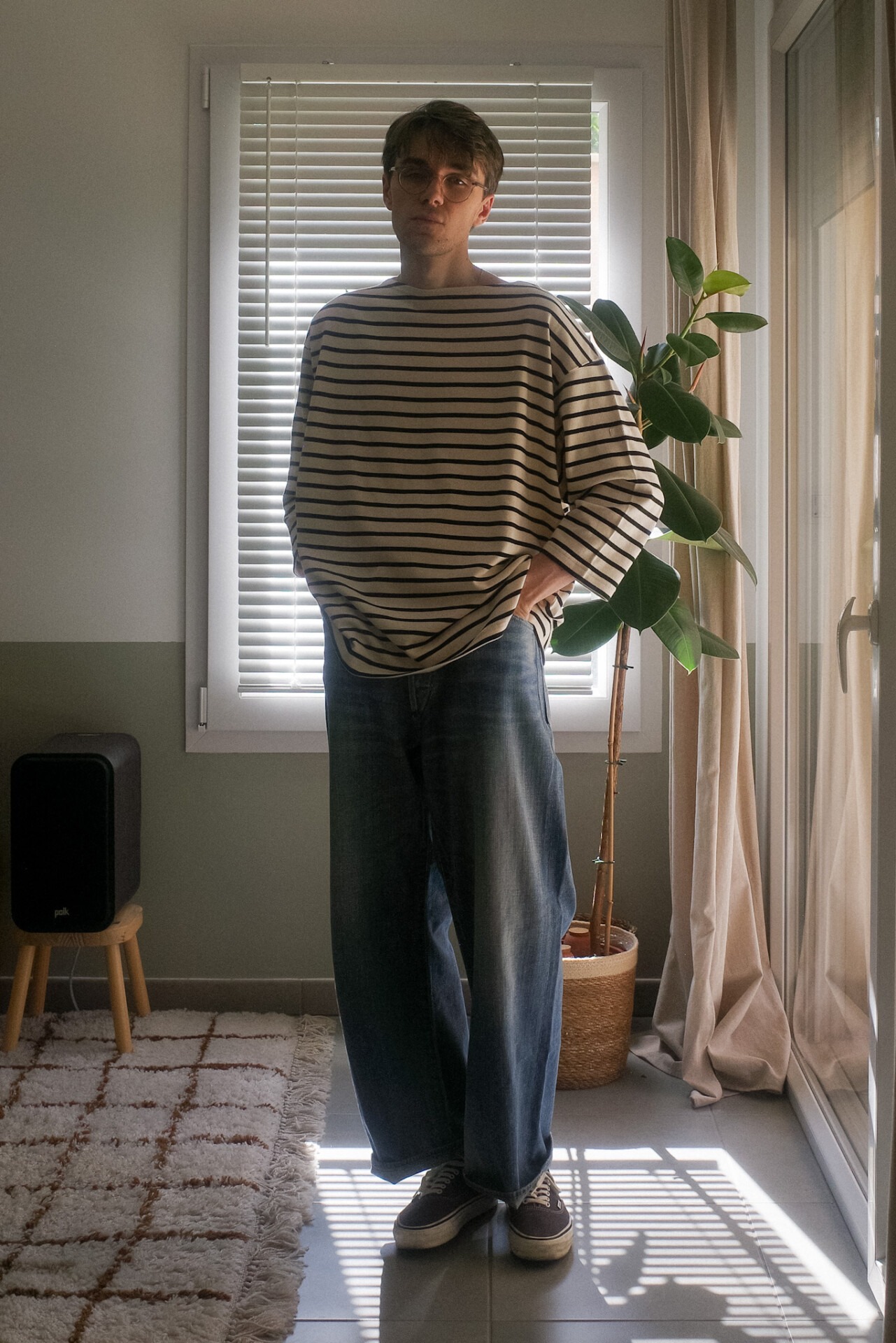Marinière homme oversize Innat jean Taiga Takahashi Vans DX