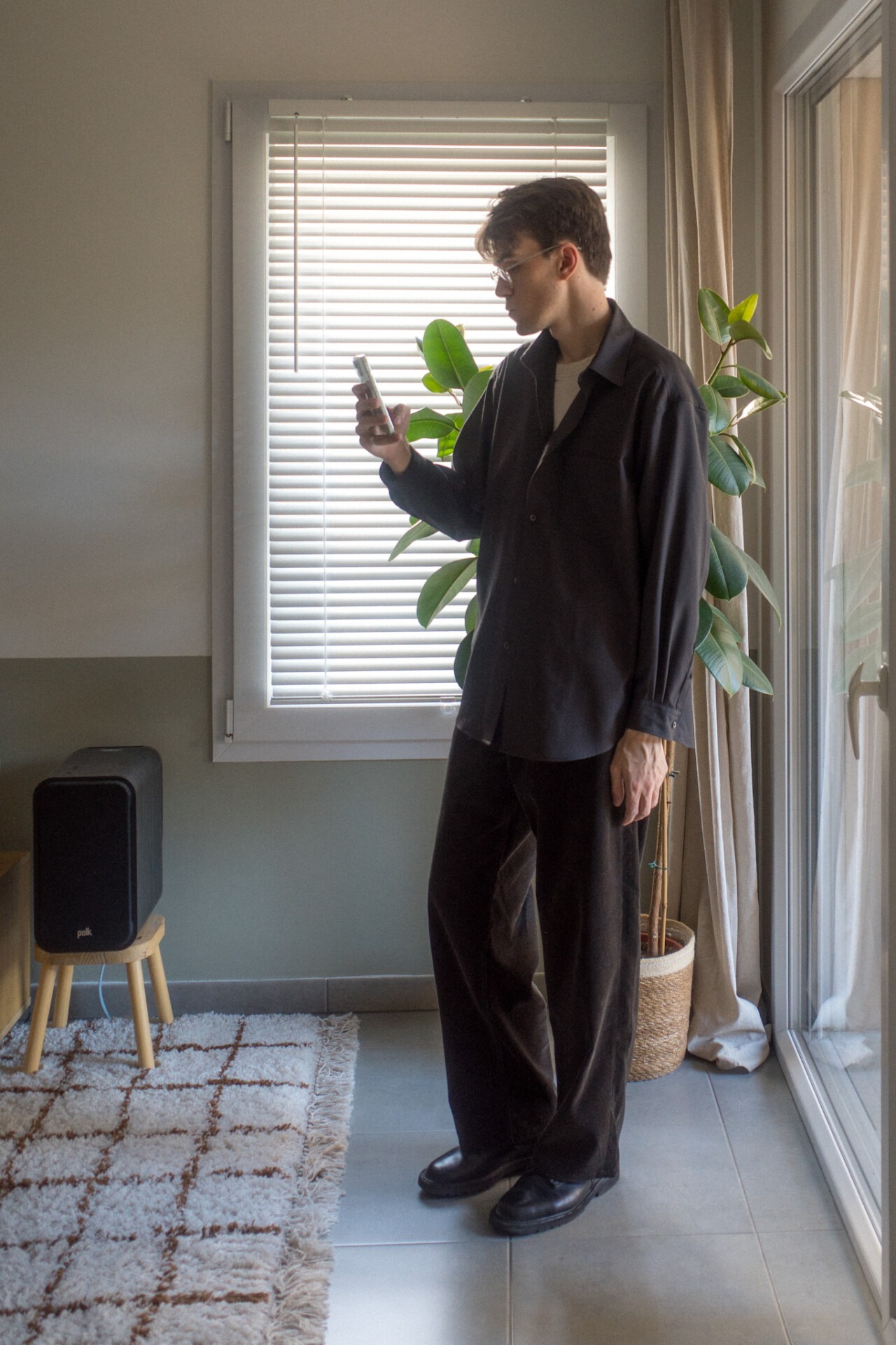 Cornier marque gabardine shirt fw25