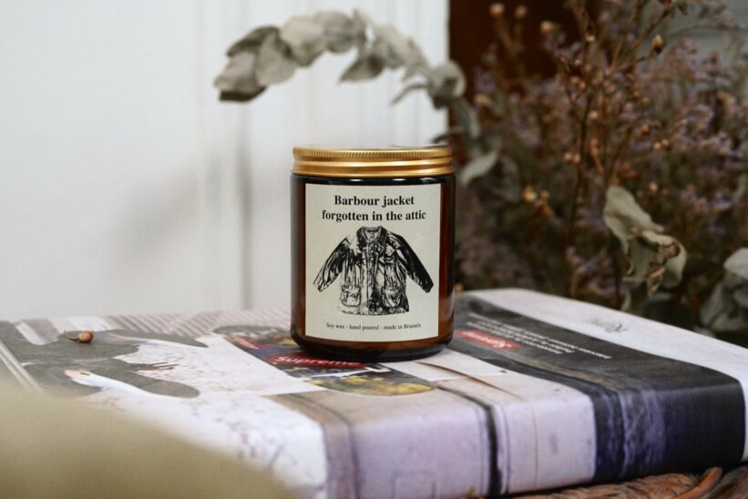 barbour sort une bougie artisanale en collaboration avec le studio Brussels Amour