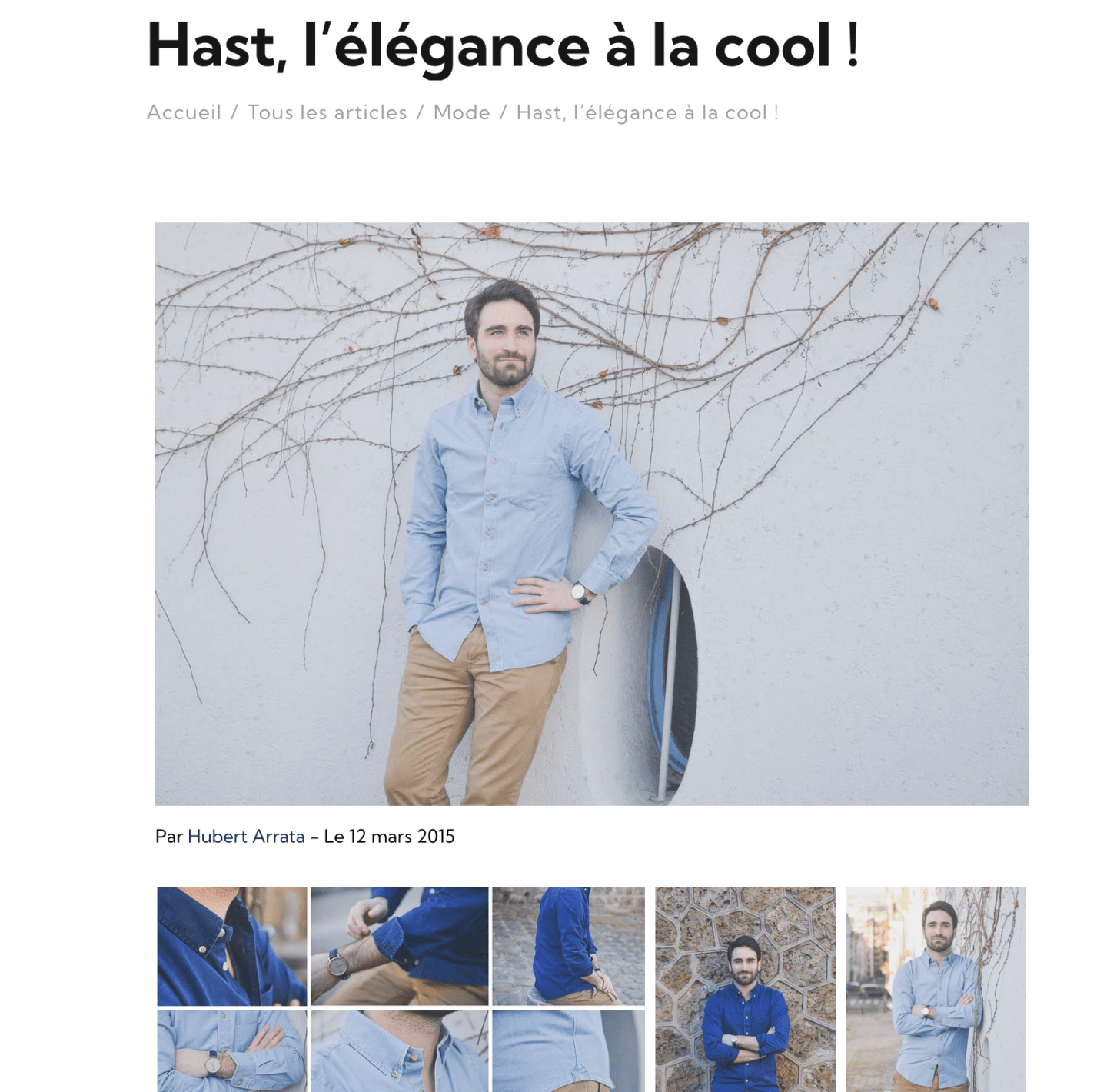 style hast casual à ses débuts