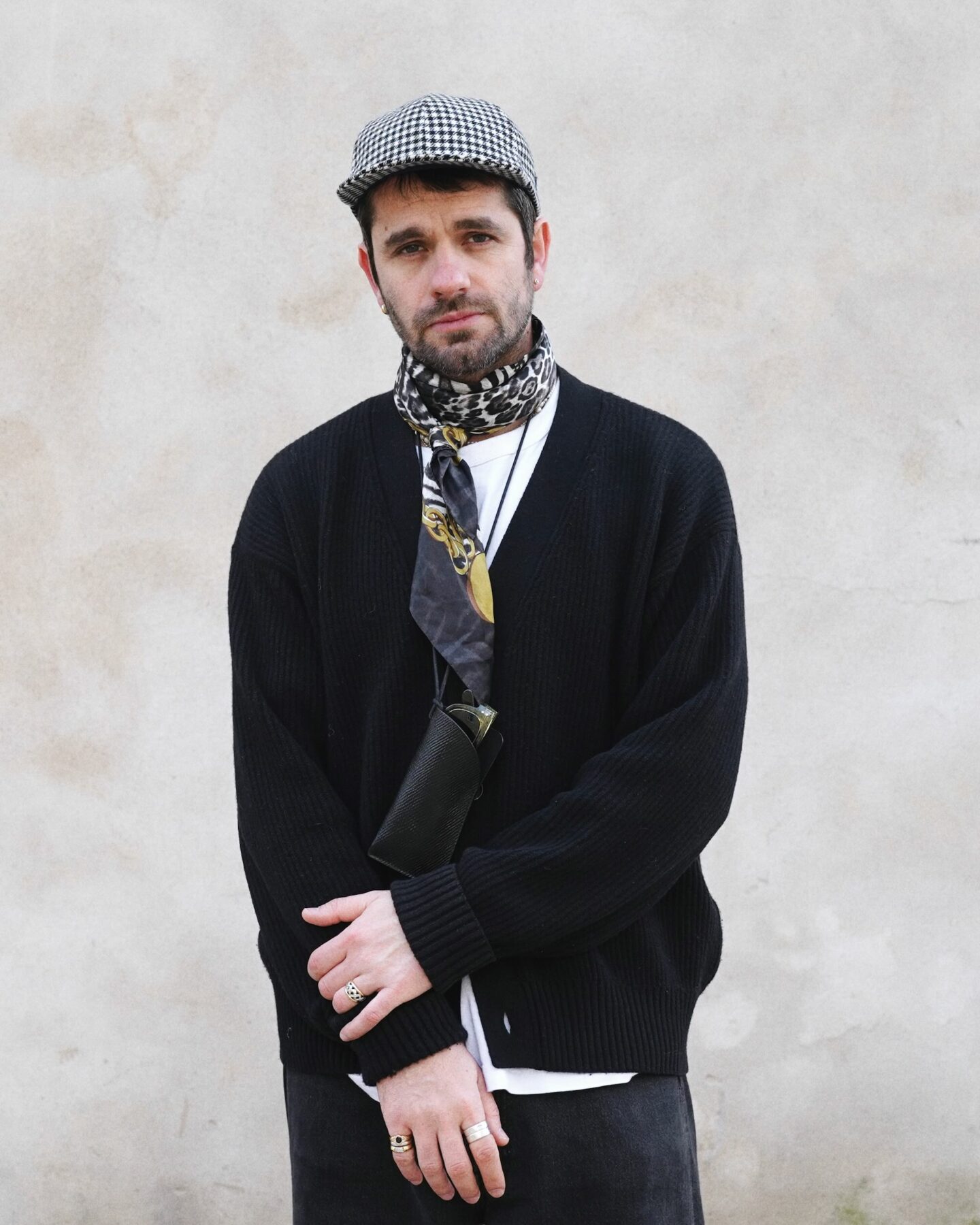 cardigan drapeau noir confort