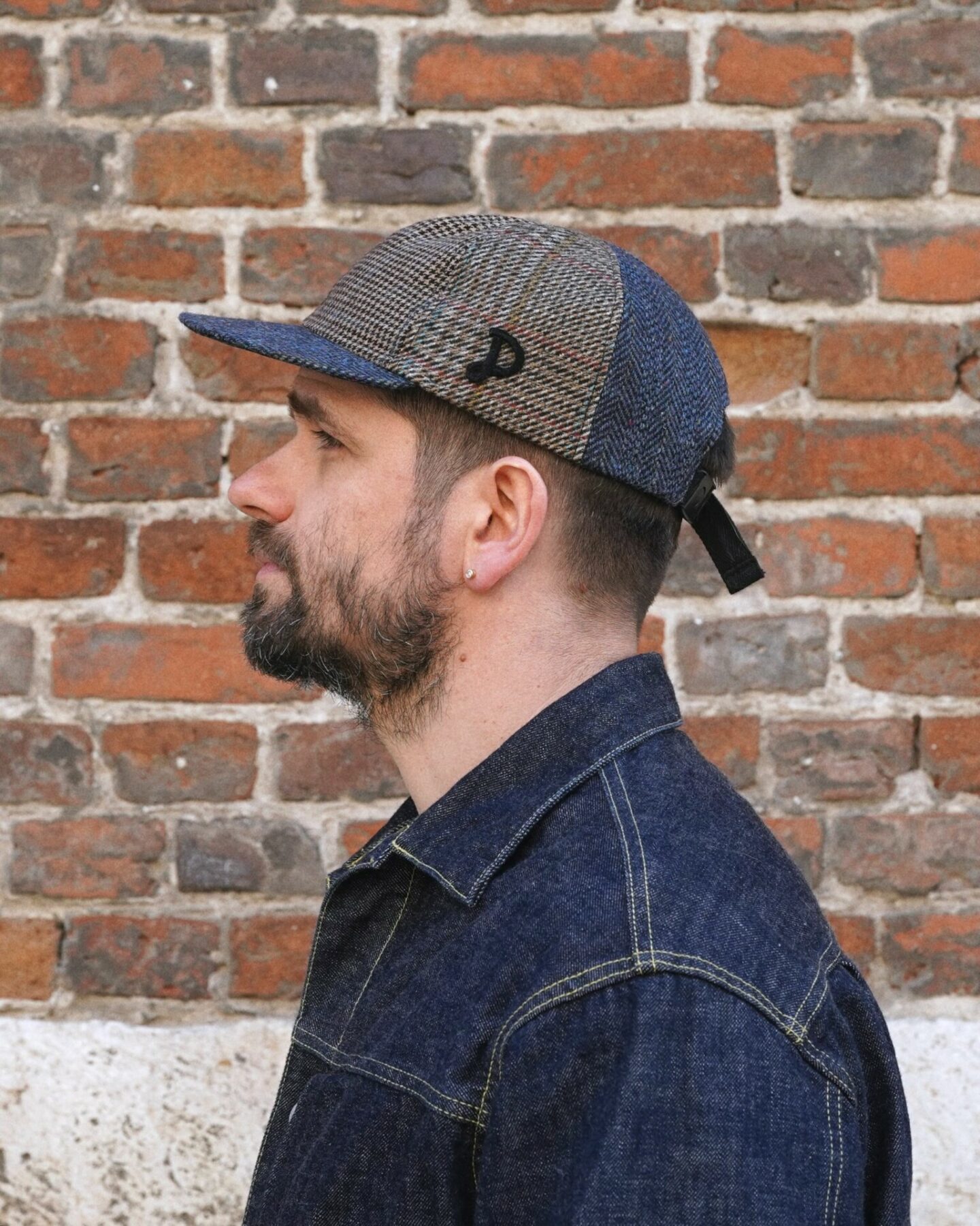 casquette en patchowrk de laine vintage de la marque Atelier DNHN