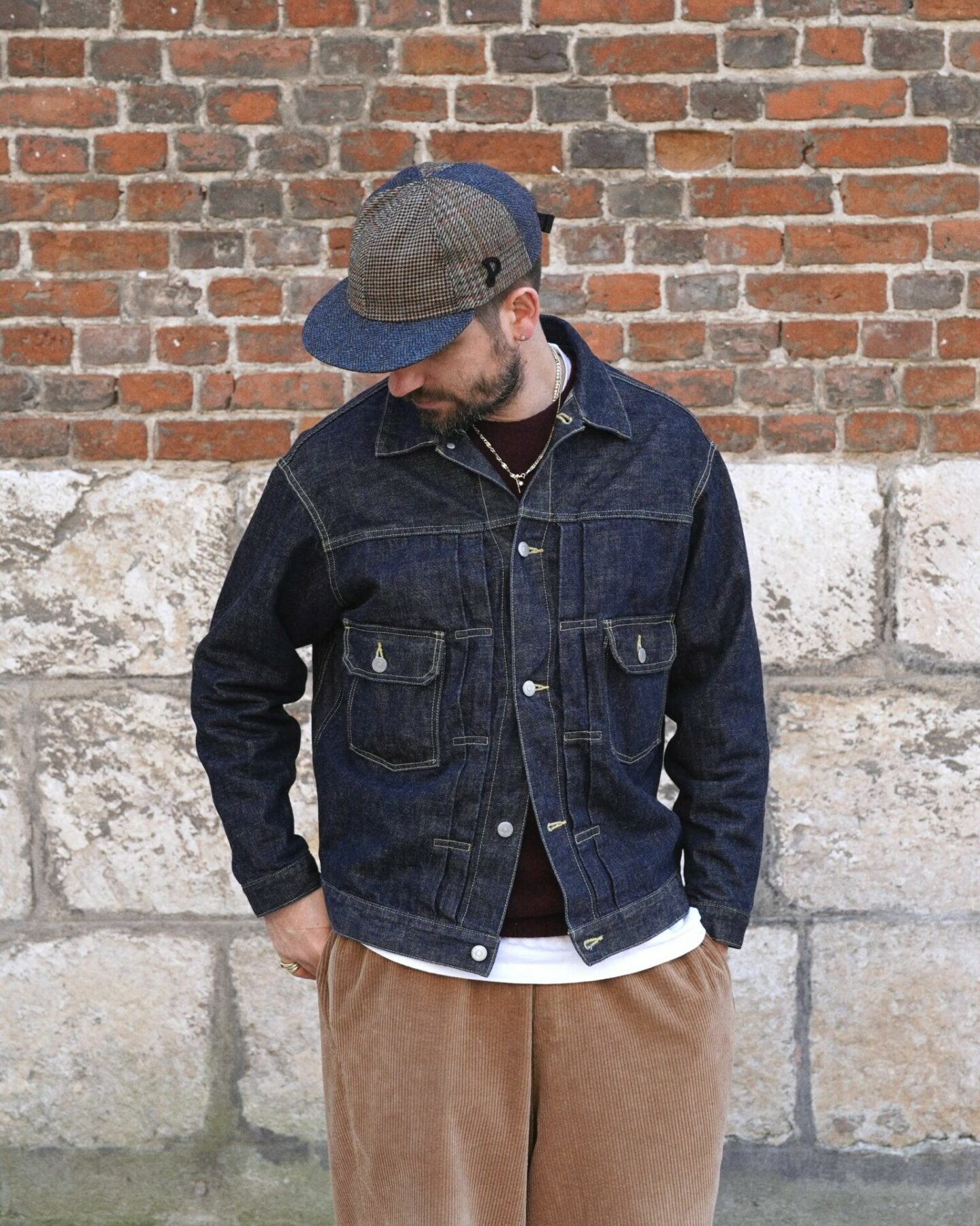 veste en denim type 2 l&eacute;g&egrave;rement loose-fit de la marque reception clothing