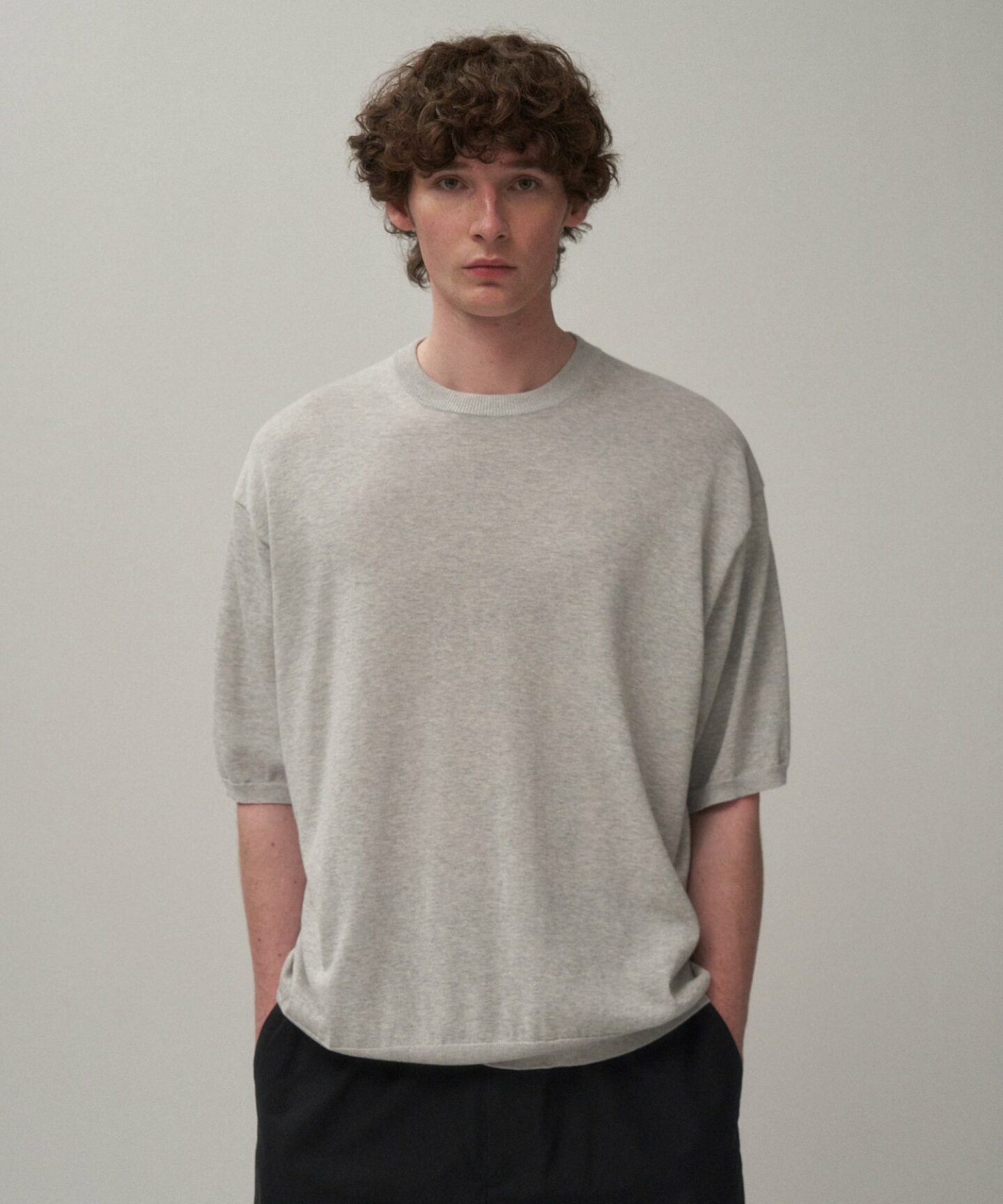 Aton marque tokyo SS26 washi cotton knit tee