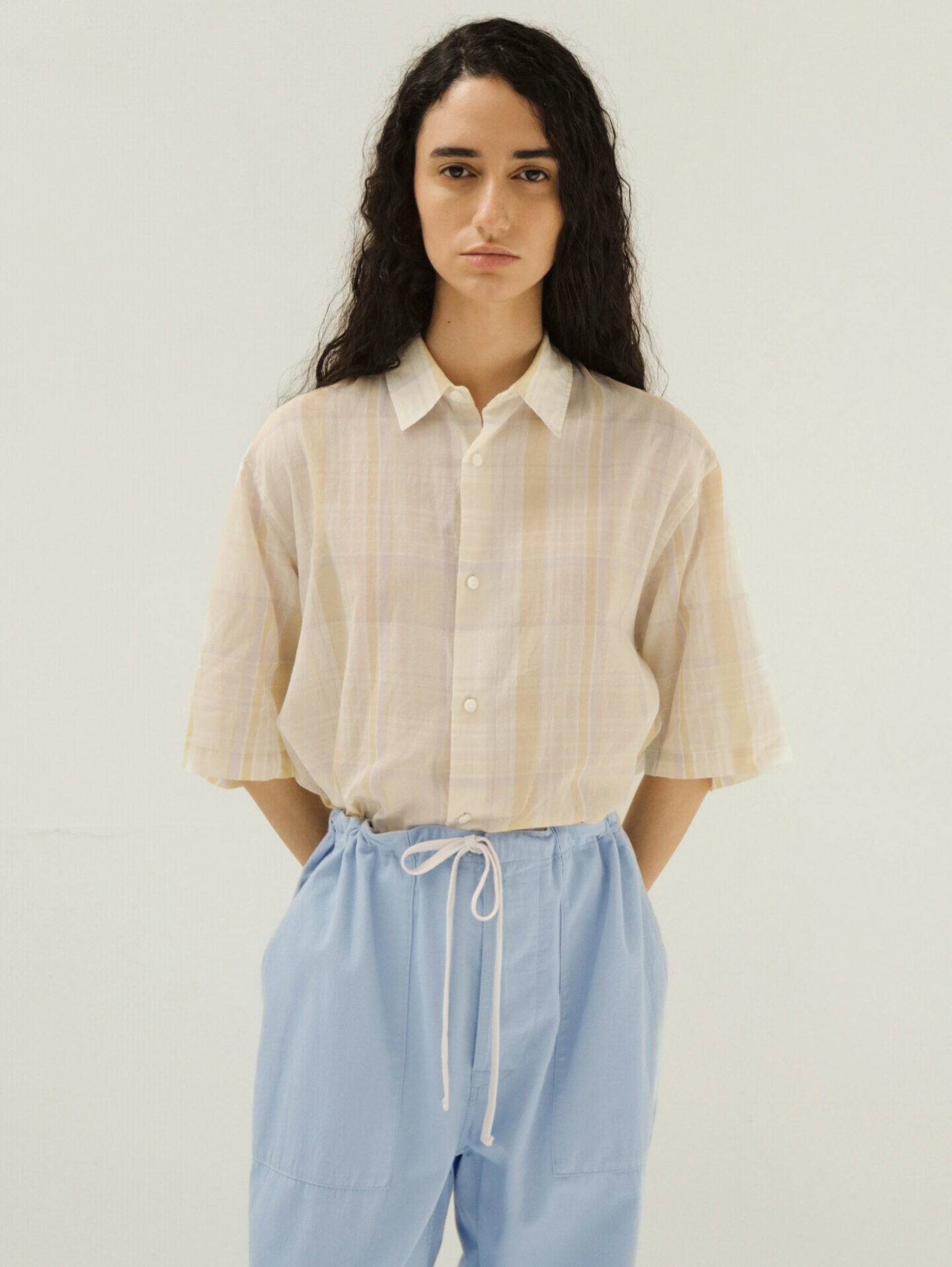 Kaptain Sunshine gauze short sleeve shirt ss26