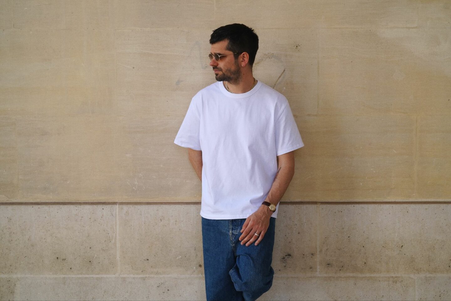 t-shirt homme made in france blanc et confortable