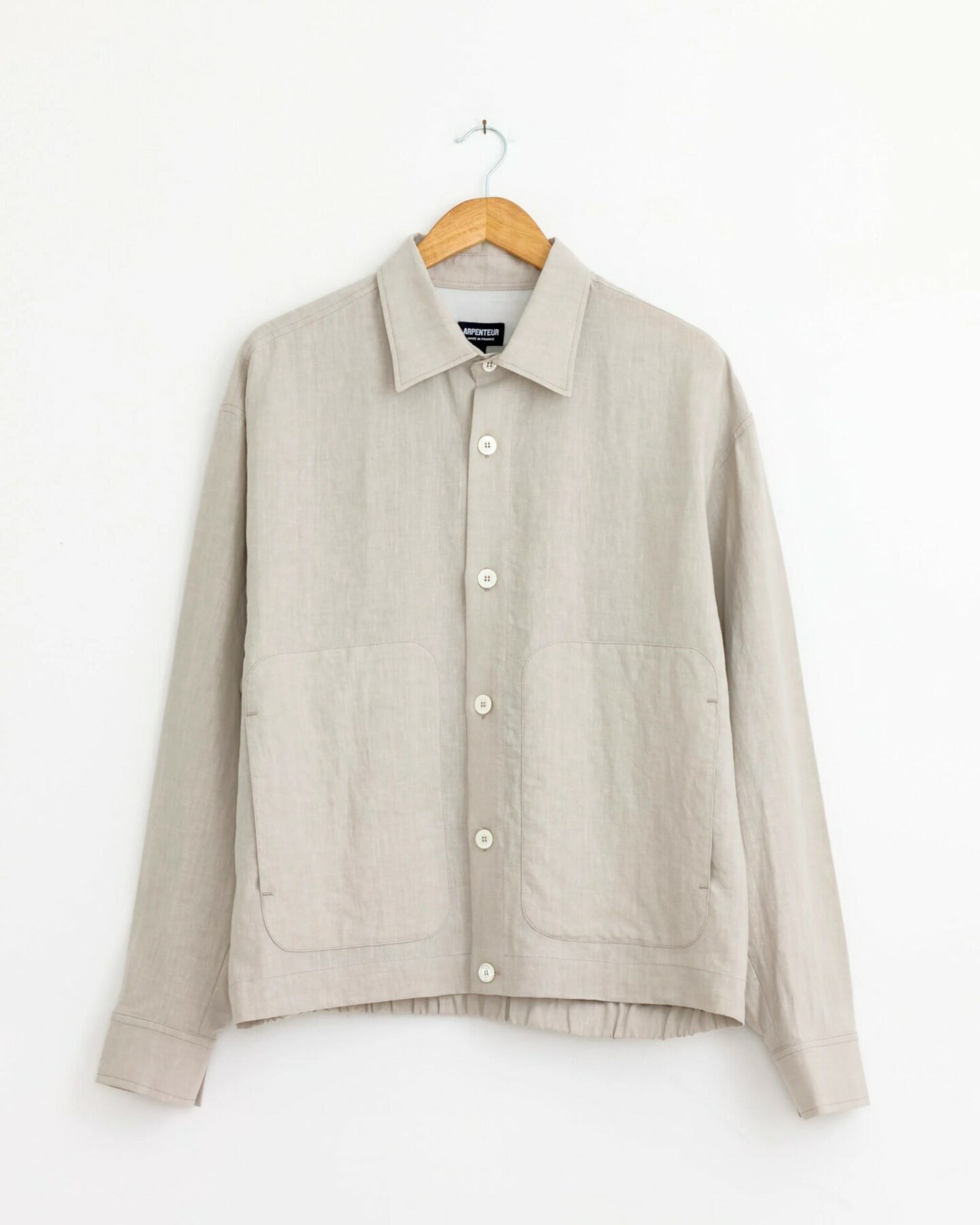 vestiaire estival homme veste l&eacute;g&egrave;re Arpenteur Sigma lin greige ss26