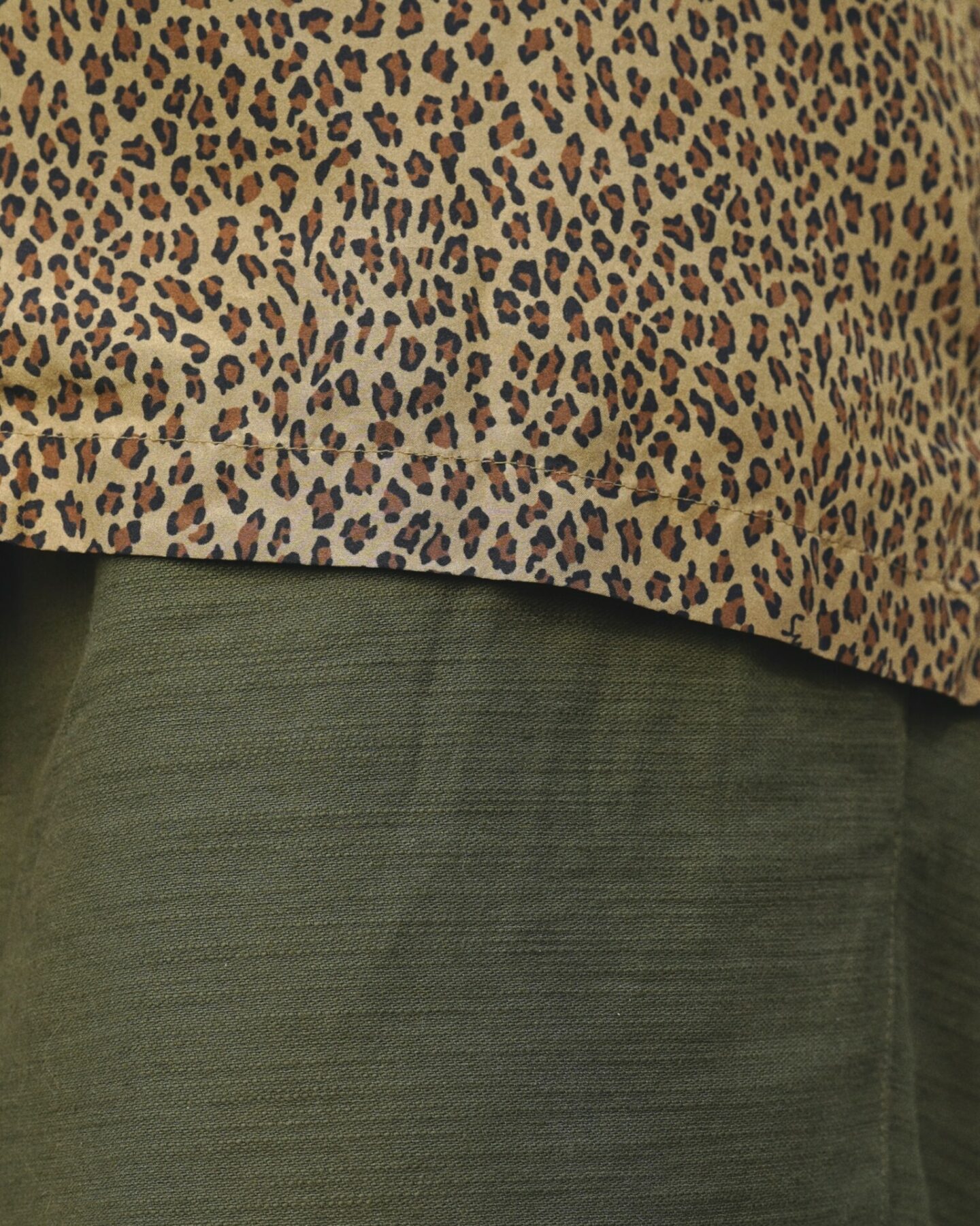 cotton sateen made in france vert olive de la marque borali