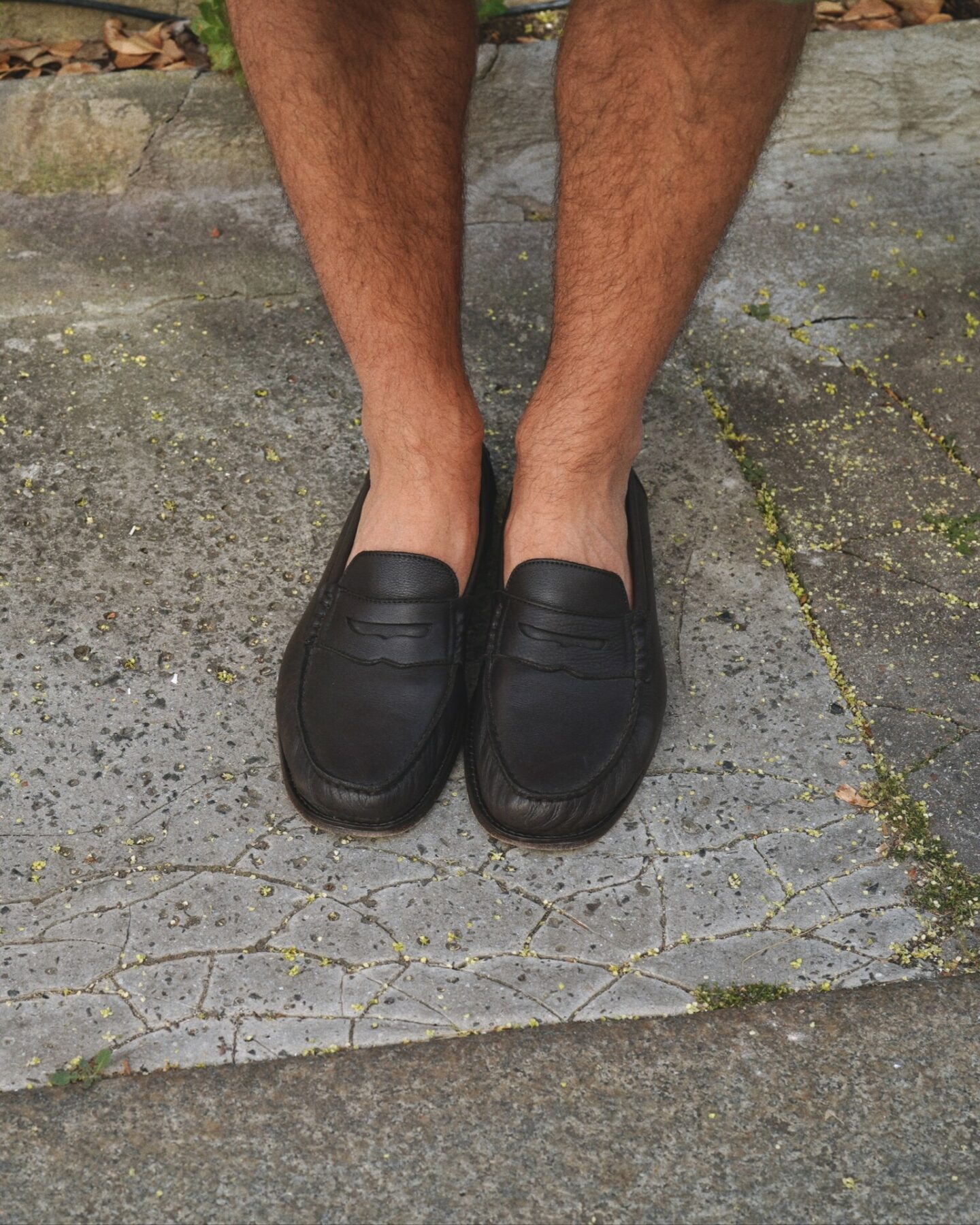 mocassins en cuir nojn doubl&eacute; de la marque maldroid, un mod&egrave;le confortable et l&eacute;ger pur les beaux jours appel&eacute; le Vauban
