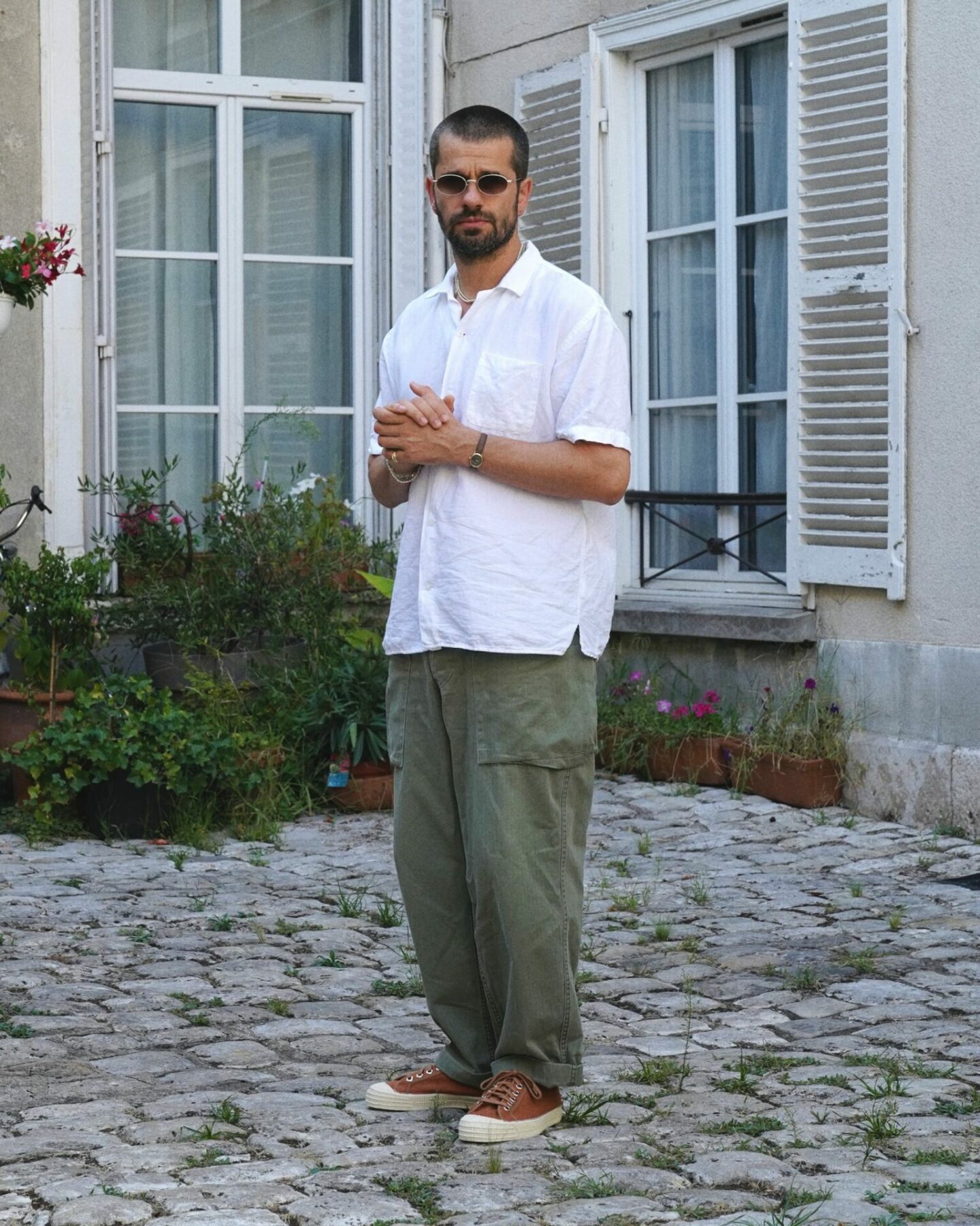 comment porter des novesta star master dans un look workwear et un pantalon militaire arashi denim mod&egrave;le monkey pants